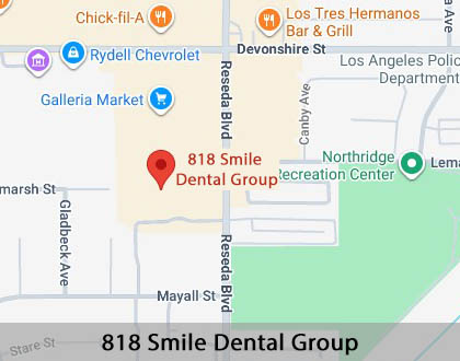 Map image for Find a Dentist in Northridge, CA